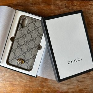 Gucci Ophidia Tessuto iPhone Monogram X/XS Case NEW WITH BOX